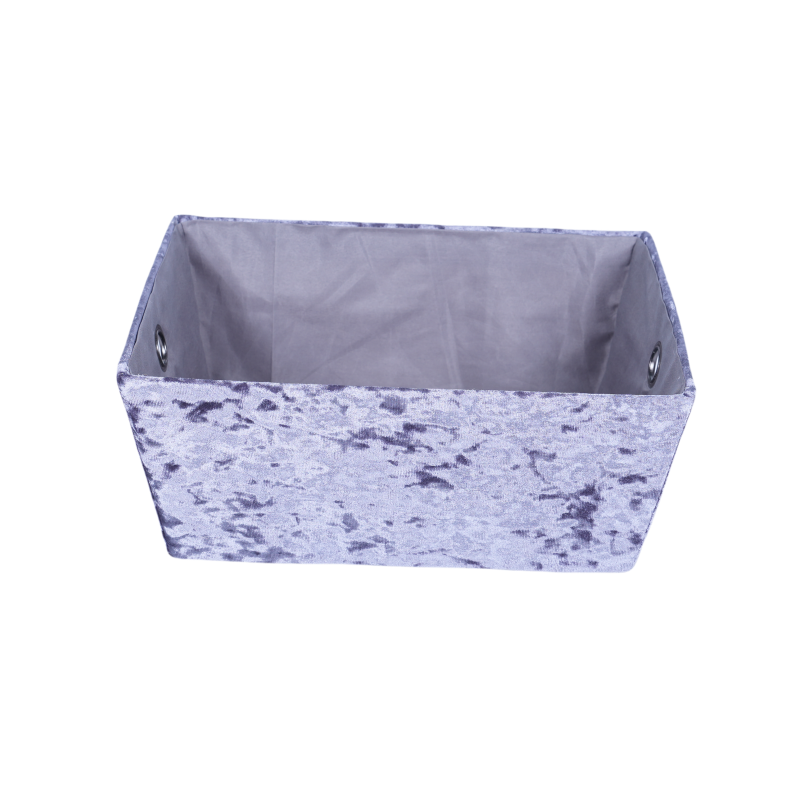 Velvet cloth tabletop storage