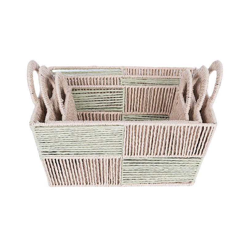 Handmade paper storage with handle