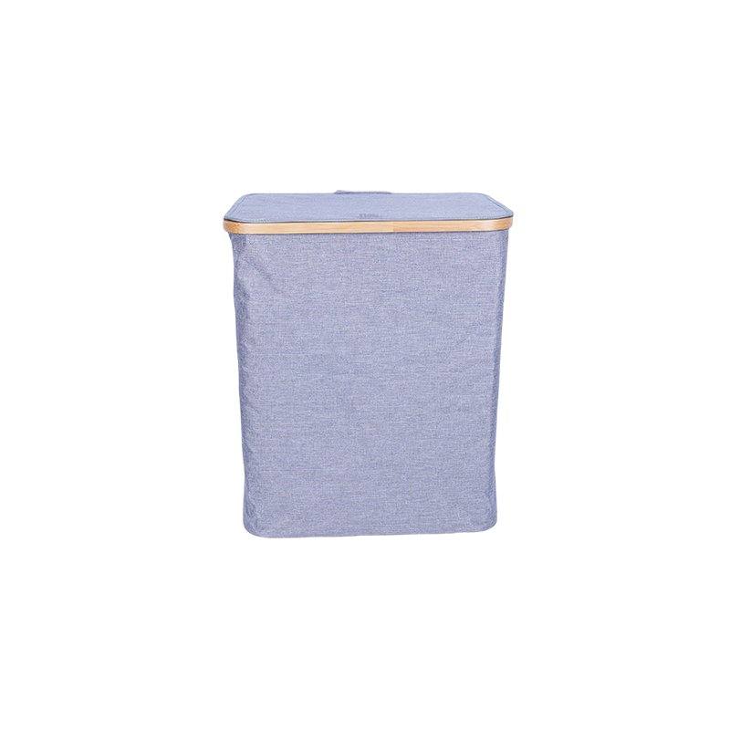Bamboo ring laundry storage basket