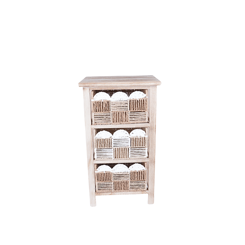 Wooden frame paper drawer storage