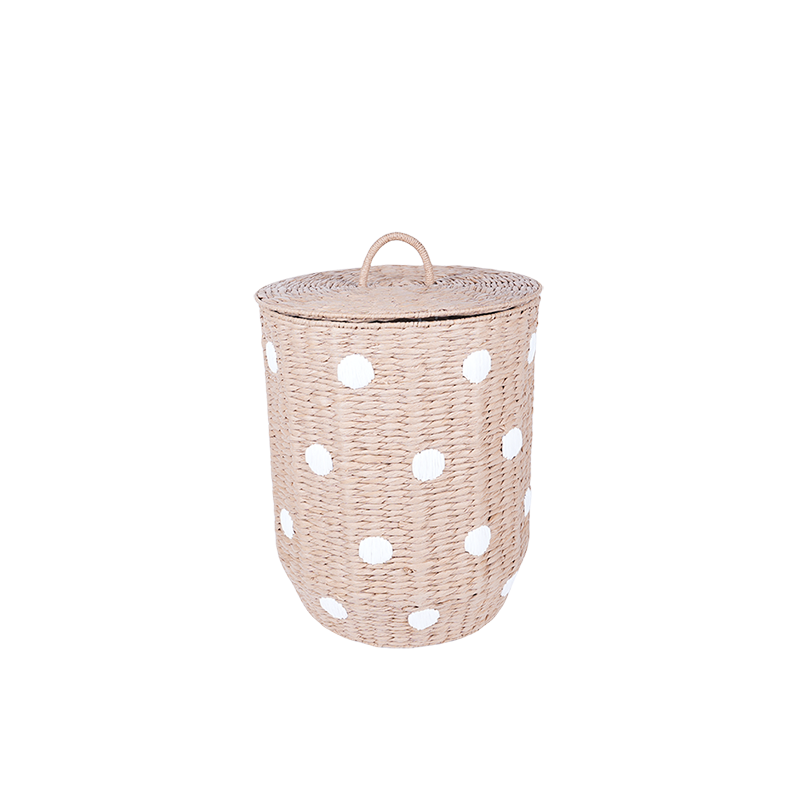 Paper laundry basket with lid