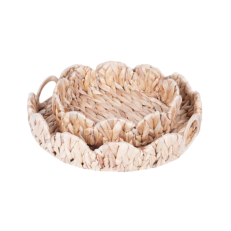 Grass tray with petal shape