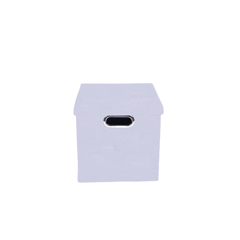 Cube-shaped lidded storage