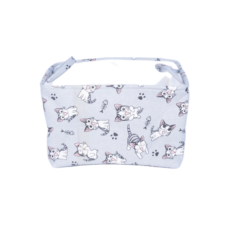 Cat-themed storage basket