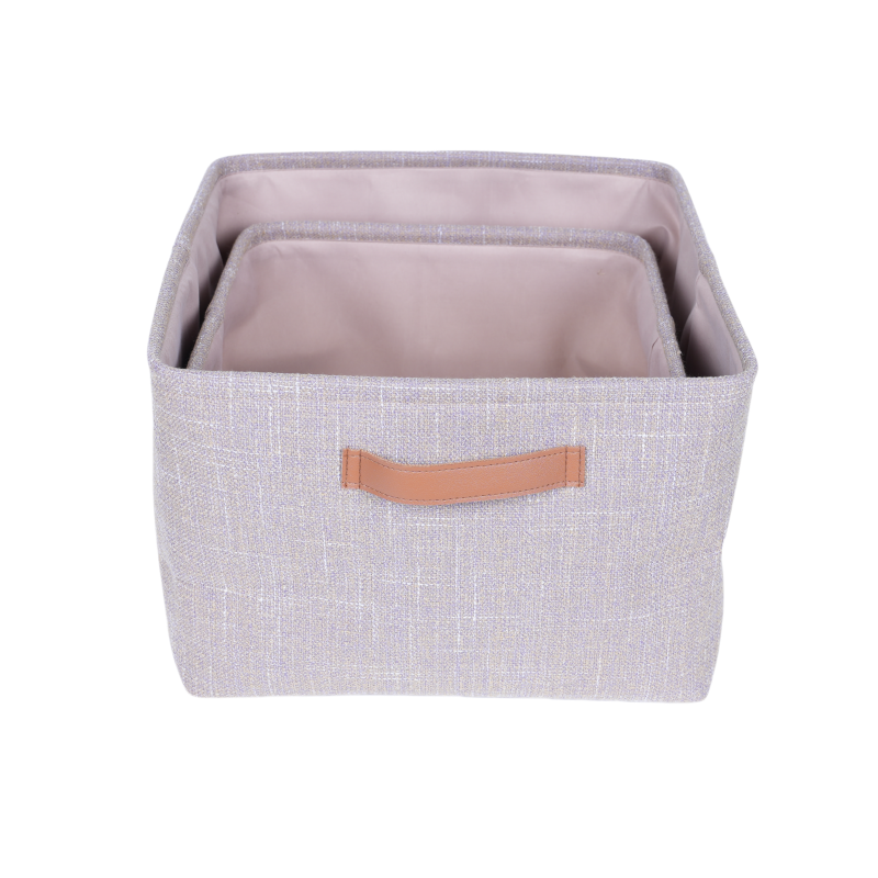 Set of 2 rectangle storage boxes