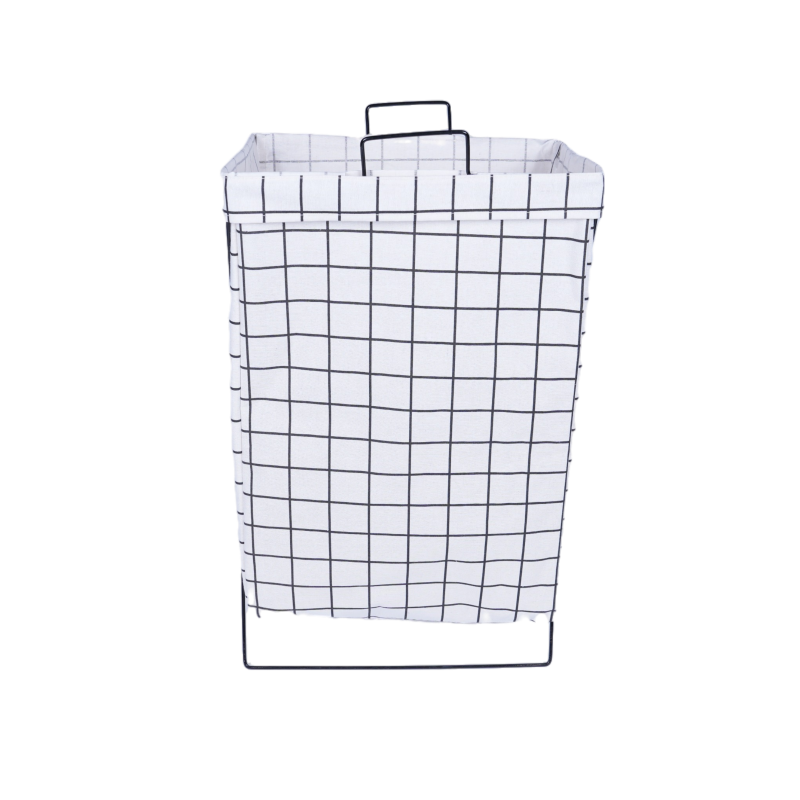 Iron Frame Fabric Laundry Basket