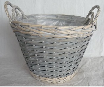3PCS Wicker Rattan Plant Pots, Flower Basket Flower Containe