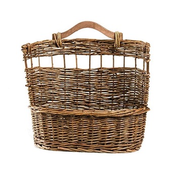 Handwoven Willow Hanging Basket Wall Hanging Flower Hanger F