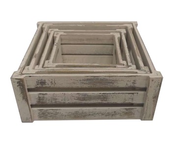 Cheap Wooden Crates Sets for Sale 4 PCS/Set