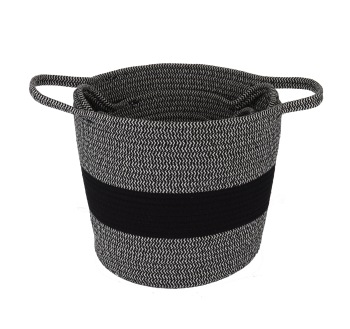 Handmade Round String Plant Pot Flower Pot With Handle