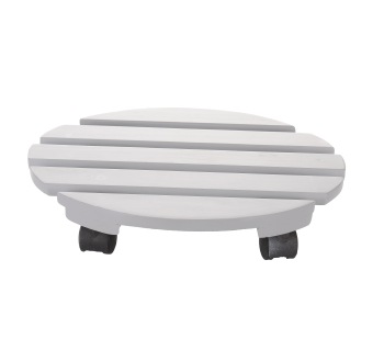 Movable Wooden Flower Pot With Wheels
