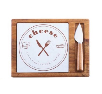 Rectangle Cheese Board Set  - Set Includes 1 Piece Cheese Knife