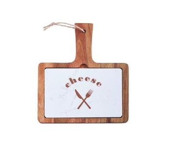 New Items Acacia Wood Board With Marble