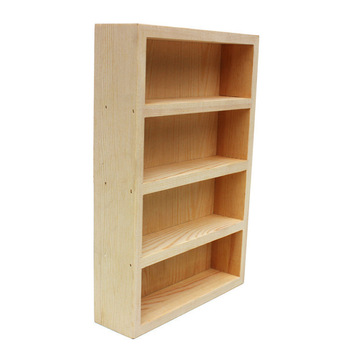 Storage Cube 4 Tier Wooden Shelving Storage Rack