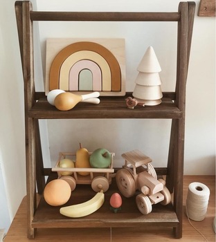 2022 Tier 2 Layers Solid Wood Table Rack